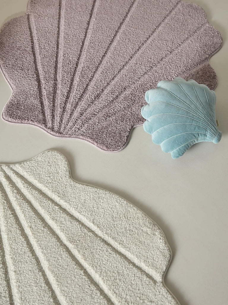 Tapis moderne uni enfant violet 120x120 cm