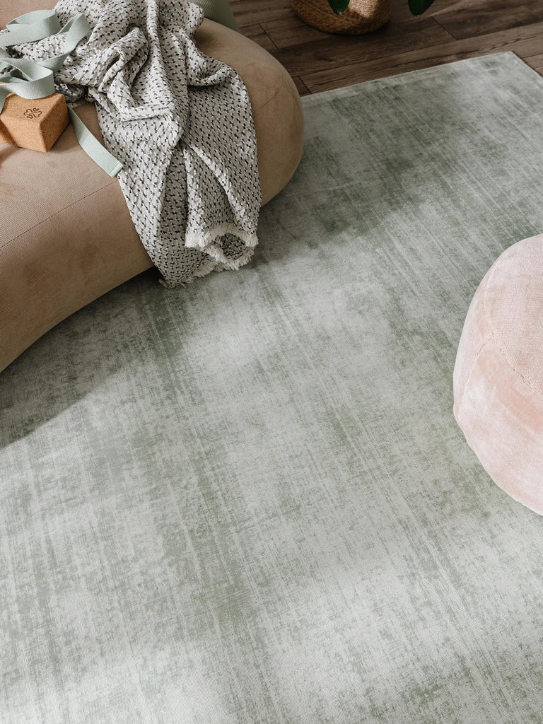 Tapis moderne  uni vert pastel 160x230 cm