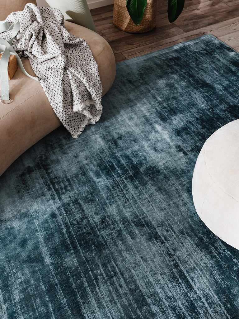 Tapis moderne  uni bleu 160x230 cm