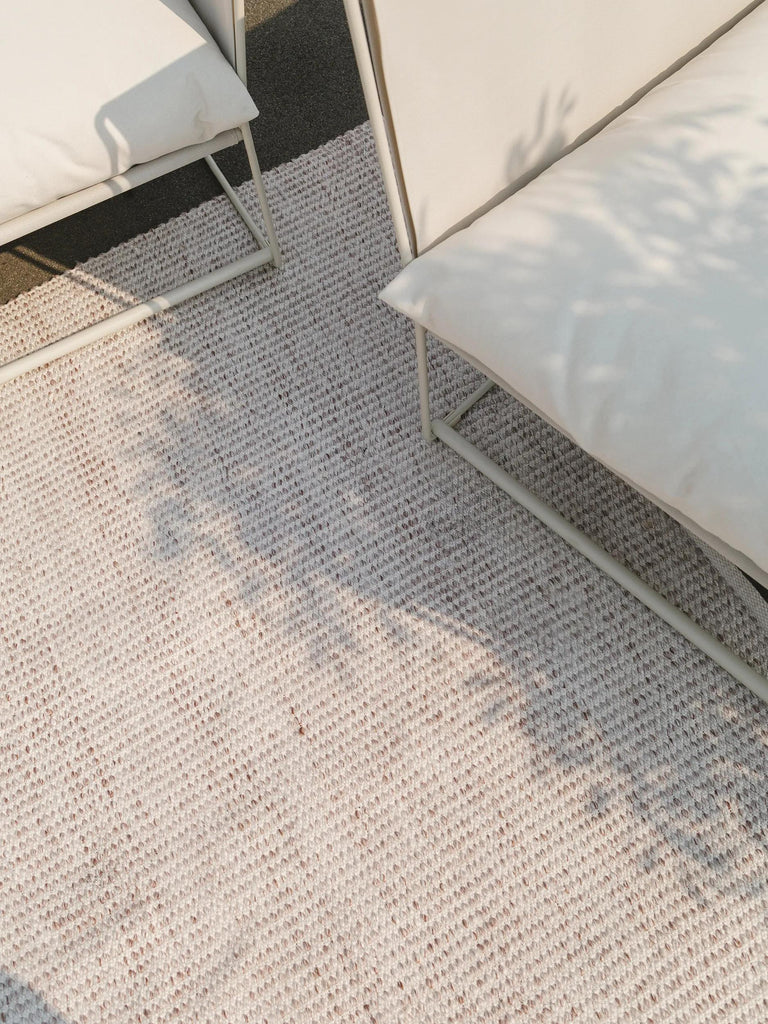 Tapis moderne  tressé beige 80x150 cm