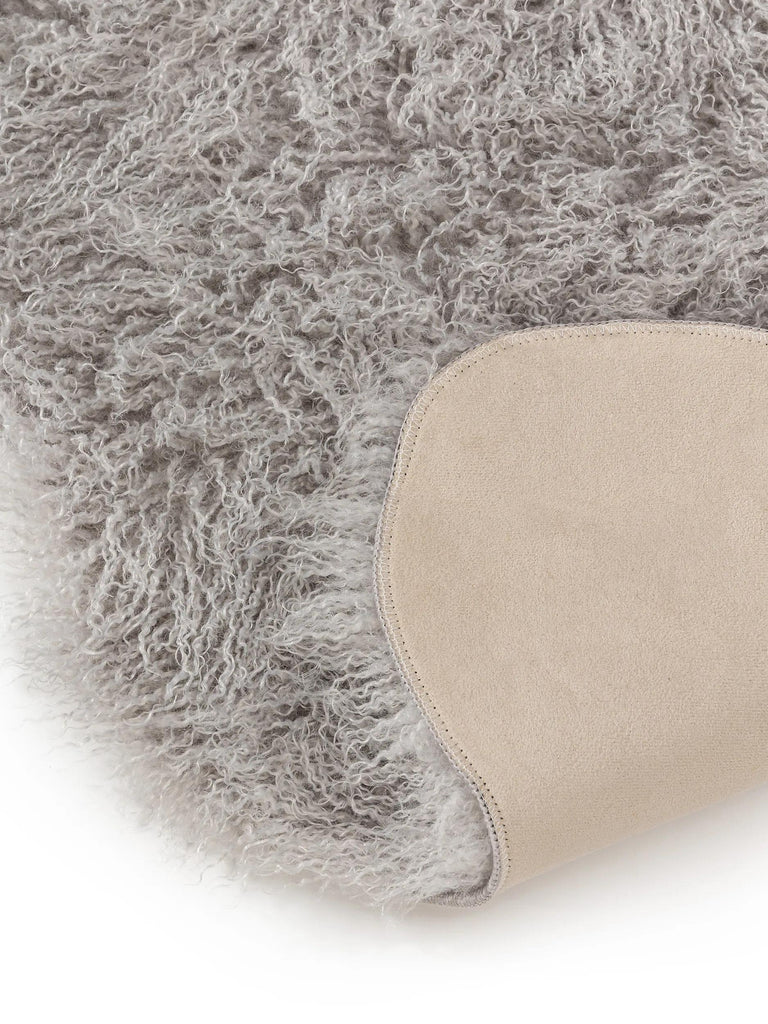 Tapis shaggy poils longs  gris 60x90 cm