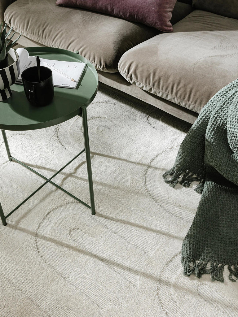 Tapis scandinave  épuré crème 80x150 cm