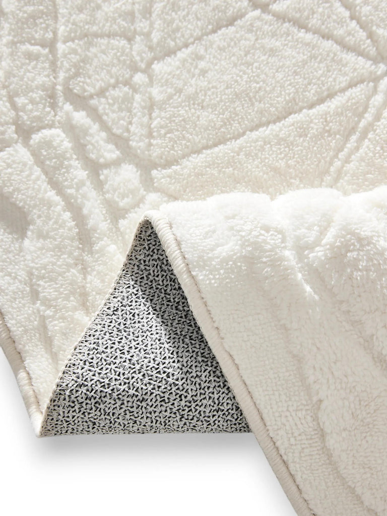 Tapis design uni, plan de paris blanc 160x200 cm