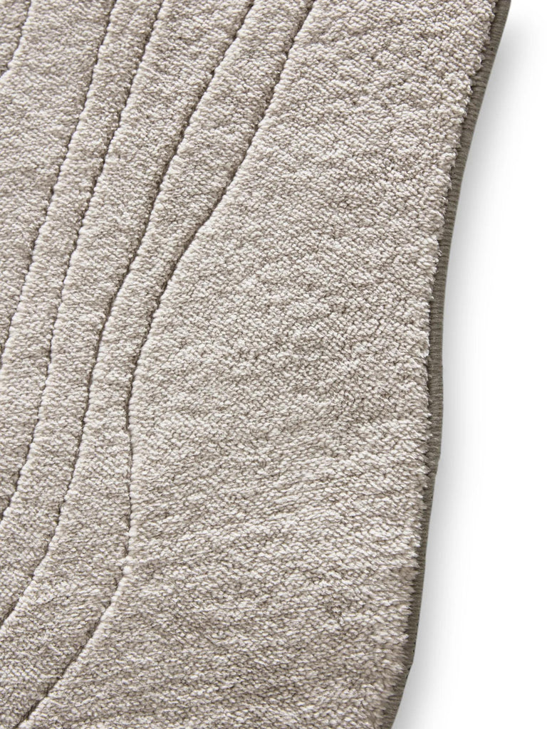 Tapis moderne géométrique, ovale gris 160x210 cm