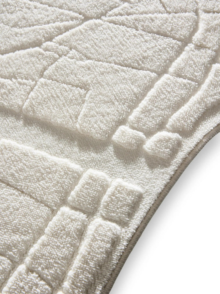 Tapis design uni, plan de paris blanc 160x200 cm