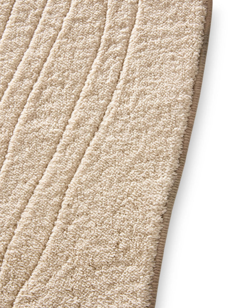 Tapis moderne géométrique, ovale beige 120x160 cm