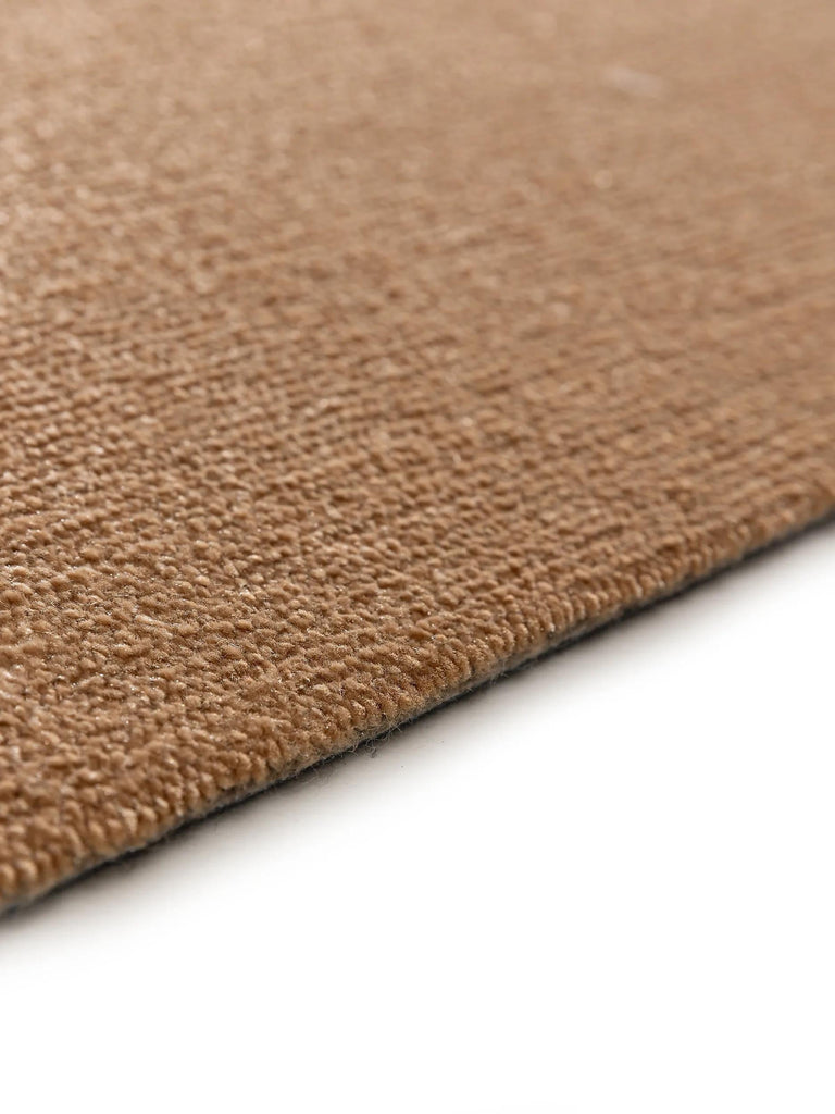 Tapis moderne uni marron lavable 120x170 cm