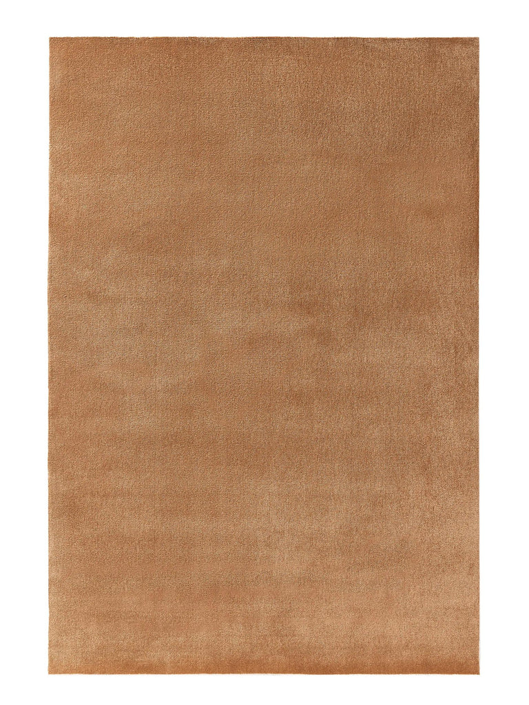 Tapis moderne uni marron lavable 200x290 cm