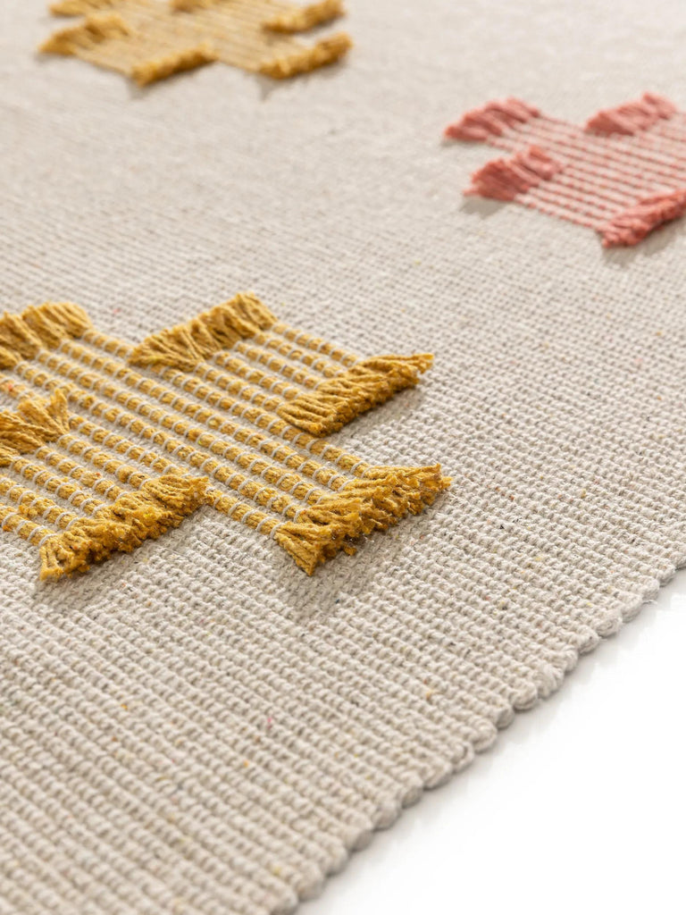 Tapis géométrique motif croix enfant multicolore 120x170 cm