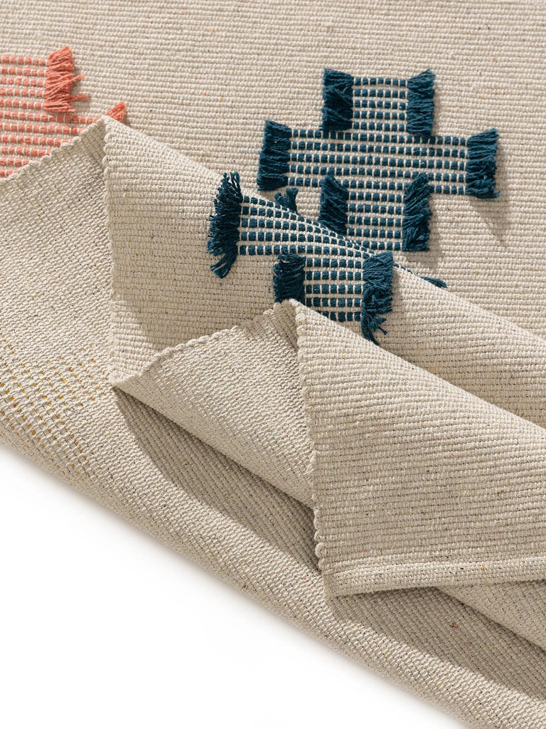 Tapis géométrique motif croix enfant multicolore 160x230 cm