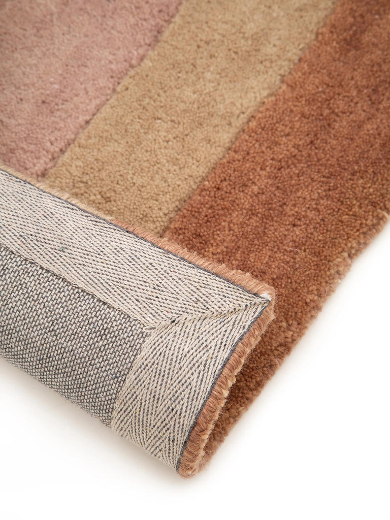 Tapis moderne  motif arc-en-ciel enfant multicolore en laine 105x120 cm