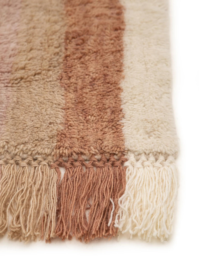 Tapis moderne  motif arc-en-ciel enfant multicolore en laine 160x230 cm