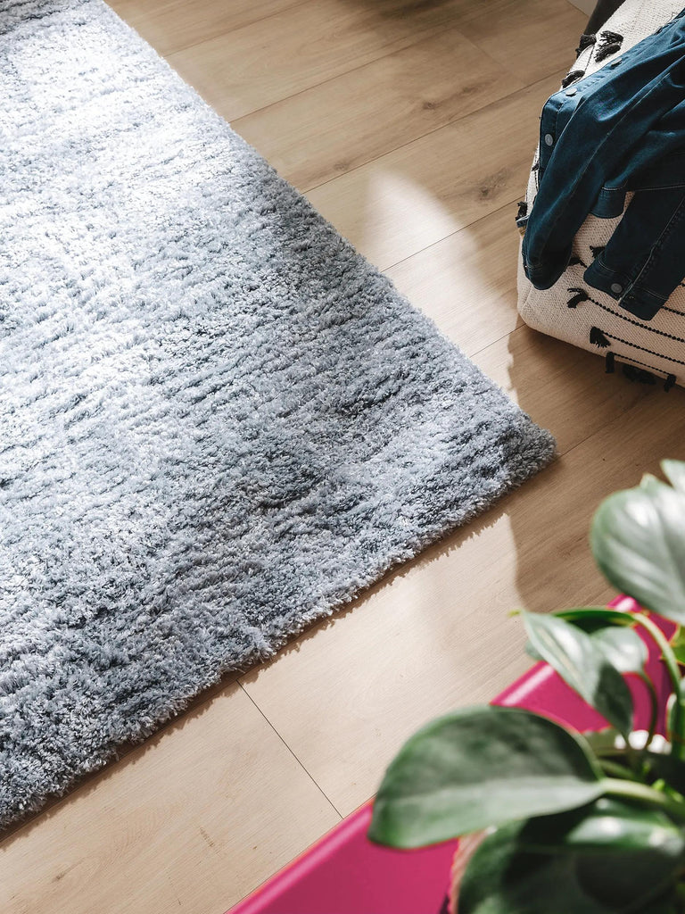 Tapis shaggy gris bleuté 160x230 cm