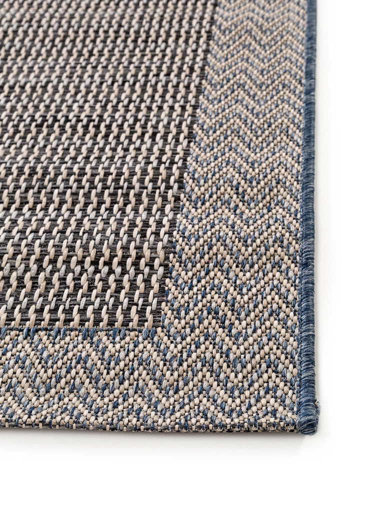 Tapis scandinave de couloir gris et beige d'intérieur et d'extérieur 67x240 cm