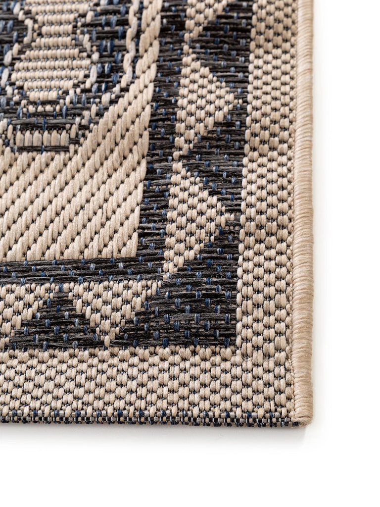 Tapis ethnique gris et beige d'intérieur et d'extérieur 200x285 cm