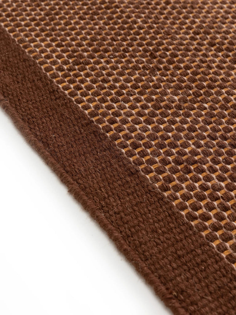 Tapis scandinave chiné marron en laine 170x240 cm