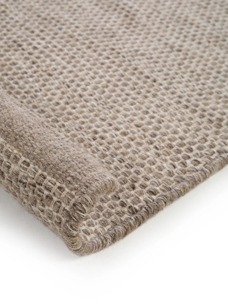 Tapis scandinave chiné beige en laine 170x240 cm