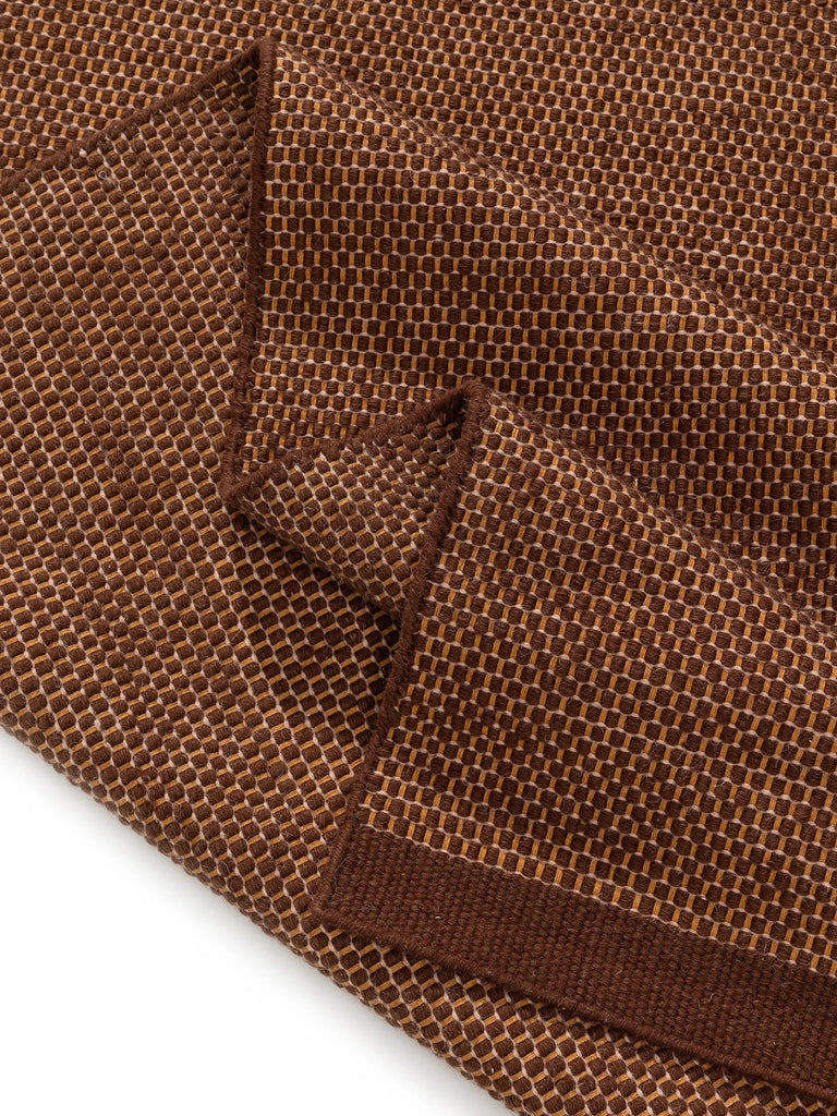 Tapis scandinave chiné marron en laine 170x240 cm
