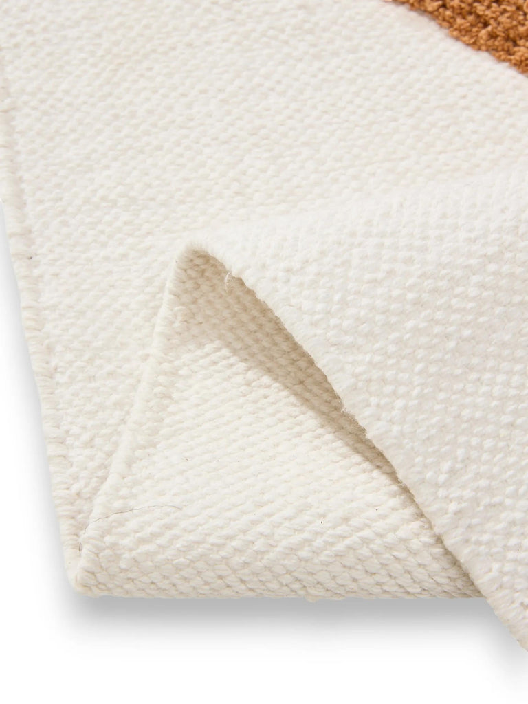 Tapis moderne  motif arche enfant rose et terracotta en coton 120x170 cm