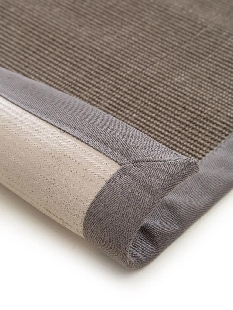 Tapis scandinave de couloir marron en sisal 70x240 cm