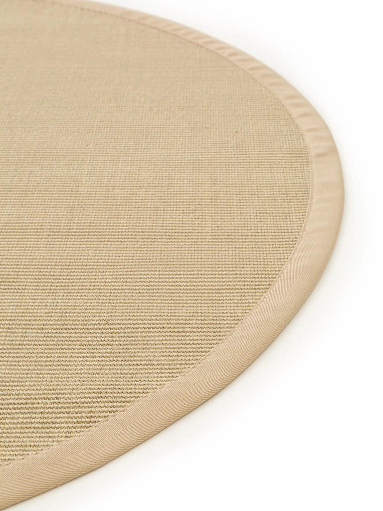Tapis scandinave rond crème en sisal 200 cm de diamètre