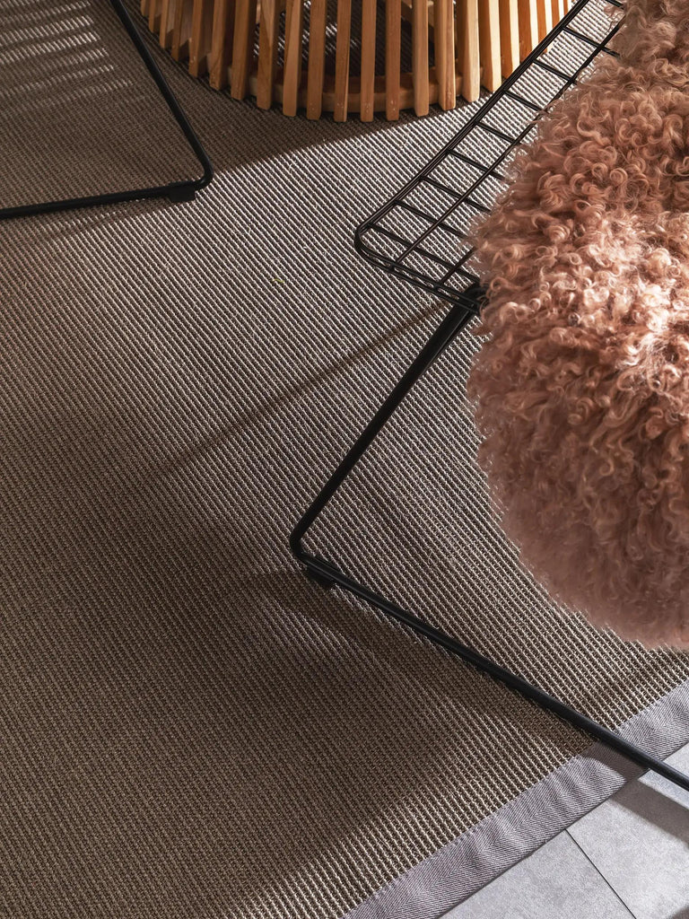 Tapis scandinave marron en sisal 80x150 cm