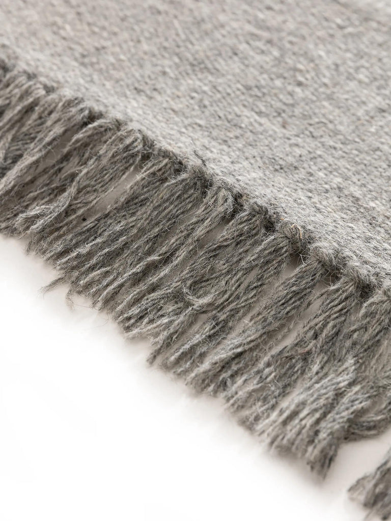 Tapis scandinave dégradé gris clair en laine 120x170 cm