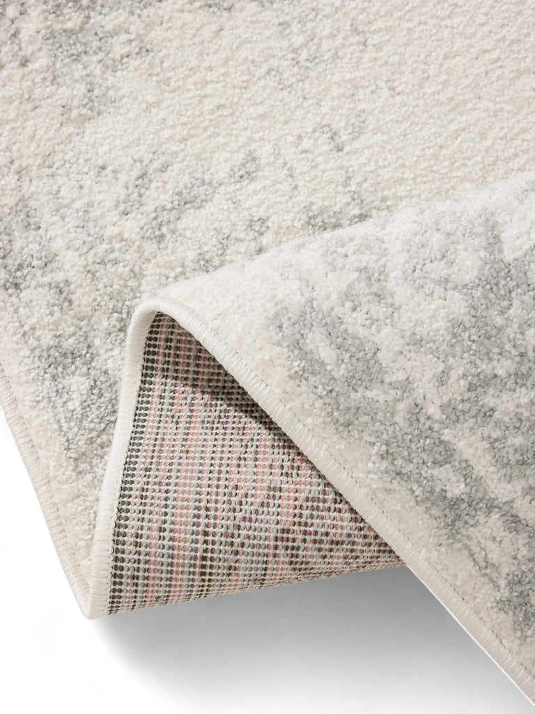 Tapis vintage motif oriental blanc et vert clair 200x300 cm