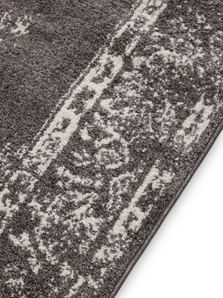 Tapis vintage motif oriental gris 240x340 cm