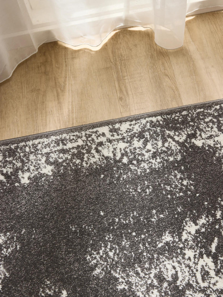 Tapis vintage motif oriental gris 240x340 cm