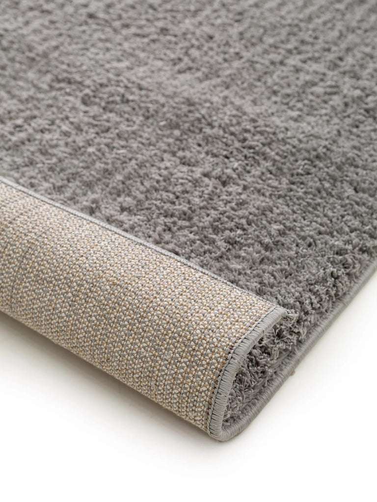 Tapis shaggy de couloir gris 80x240 cm
