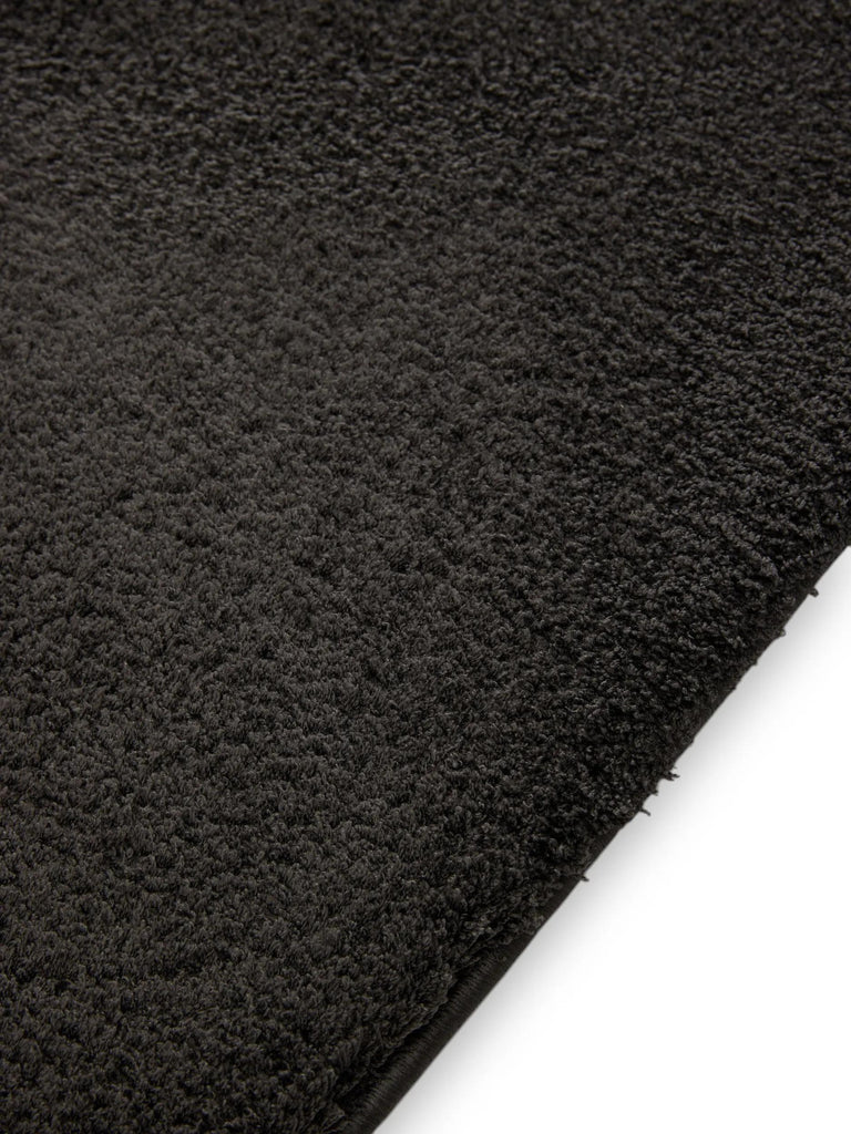 Tapis shaggy noir 140x200 cm