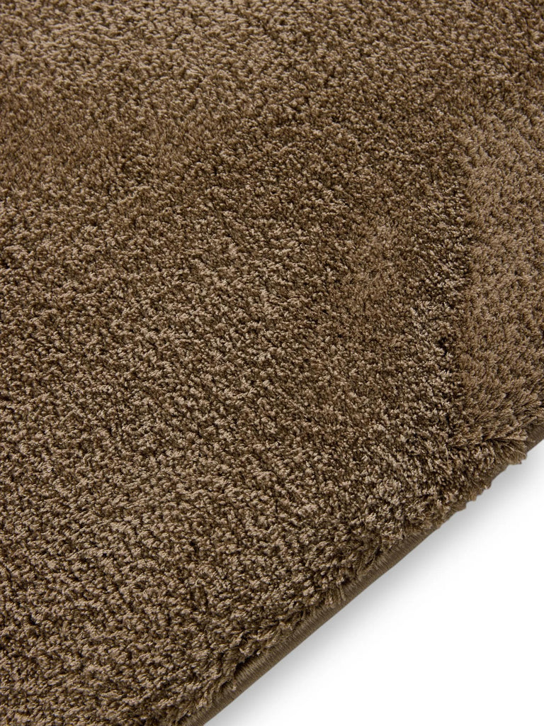 Tapis shaggy de couloir marron 80x240 cm