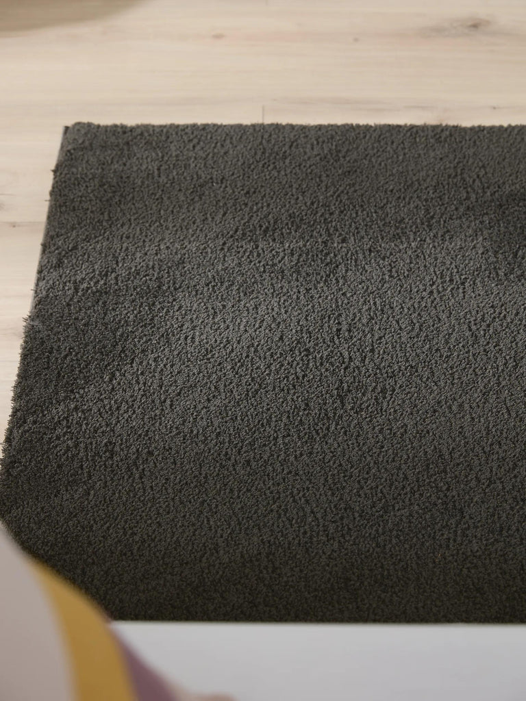 Tapis shaggy de couloir noir 80x240 cm