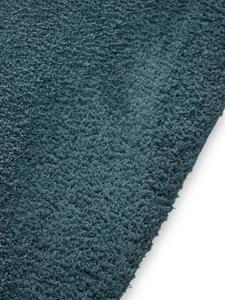 Tapis shaggy bleu canard 120x170 cm