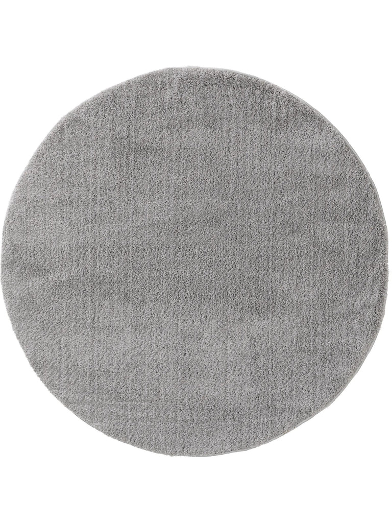 Tapis shaggy rond gris 200 cm de diamètre