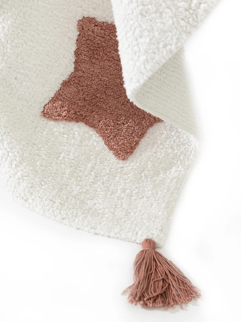Tapis étoile enfant multicolore en coton 80x120 cm