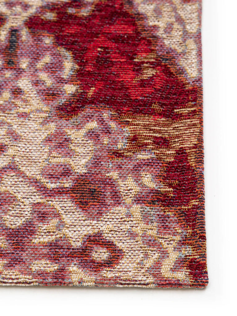 Tapis patchwork style oriental rouge 195x285 cm