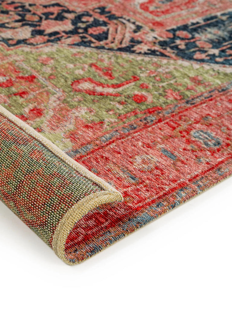 Tapis oriental vintage vieux rouge 195x285 cm