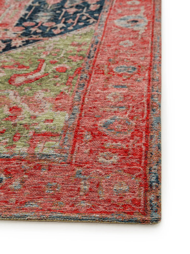 Tapis oriental vintage vieux rouge 115x180 cm
