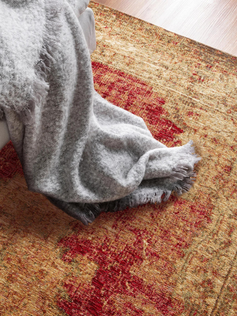 Tapis oriental beige et rouge 155x235 cm