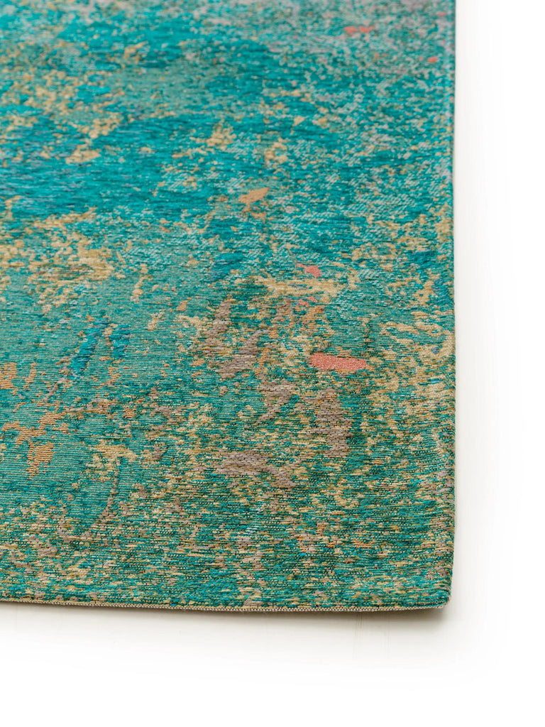 Tapis contemporain abstrait turquoise 120x180 cm