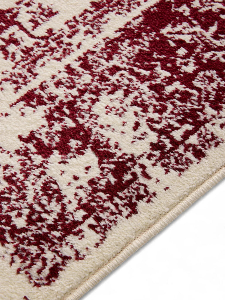 Tapis vintage oriental beige et bordeaux 160x230 cm