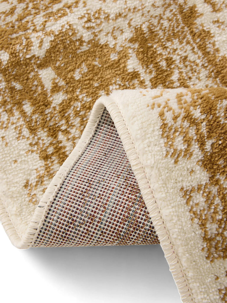 Tapis vintage oriental beige et camel 120x170 cm