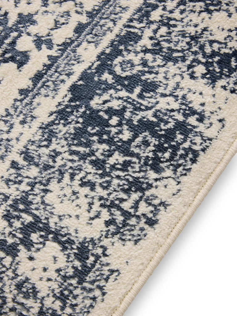 Tapis vintage oriental beige et bleu 140x200 cm