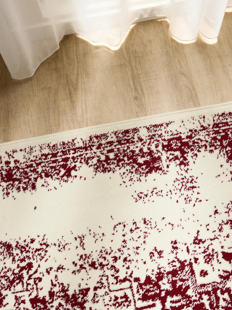 Tapis vintage oriental beige et bordeaux 200x300 cm