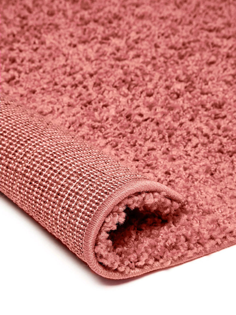 Tapis shaggy uni terracotta 133x190 cm