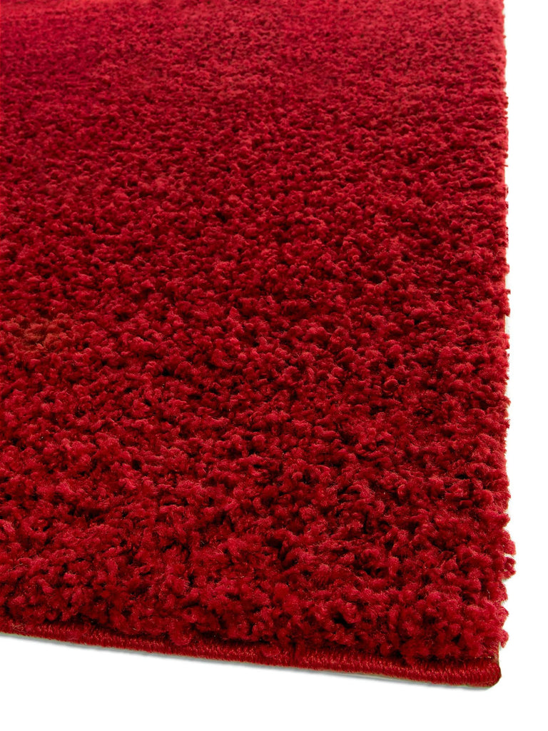 Tapis shaggy uni bordeaux 133x190 cm