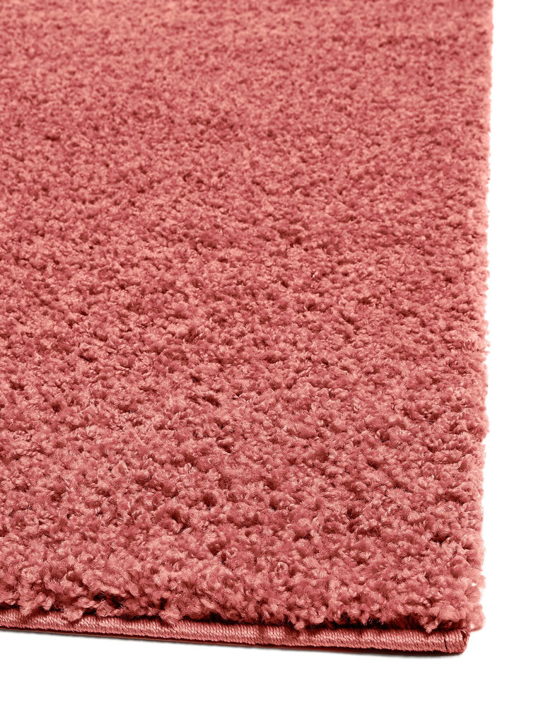 Tapis shaggy uni terracotta 120x170 cm