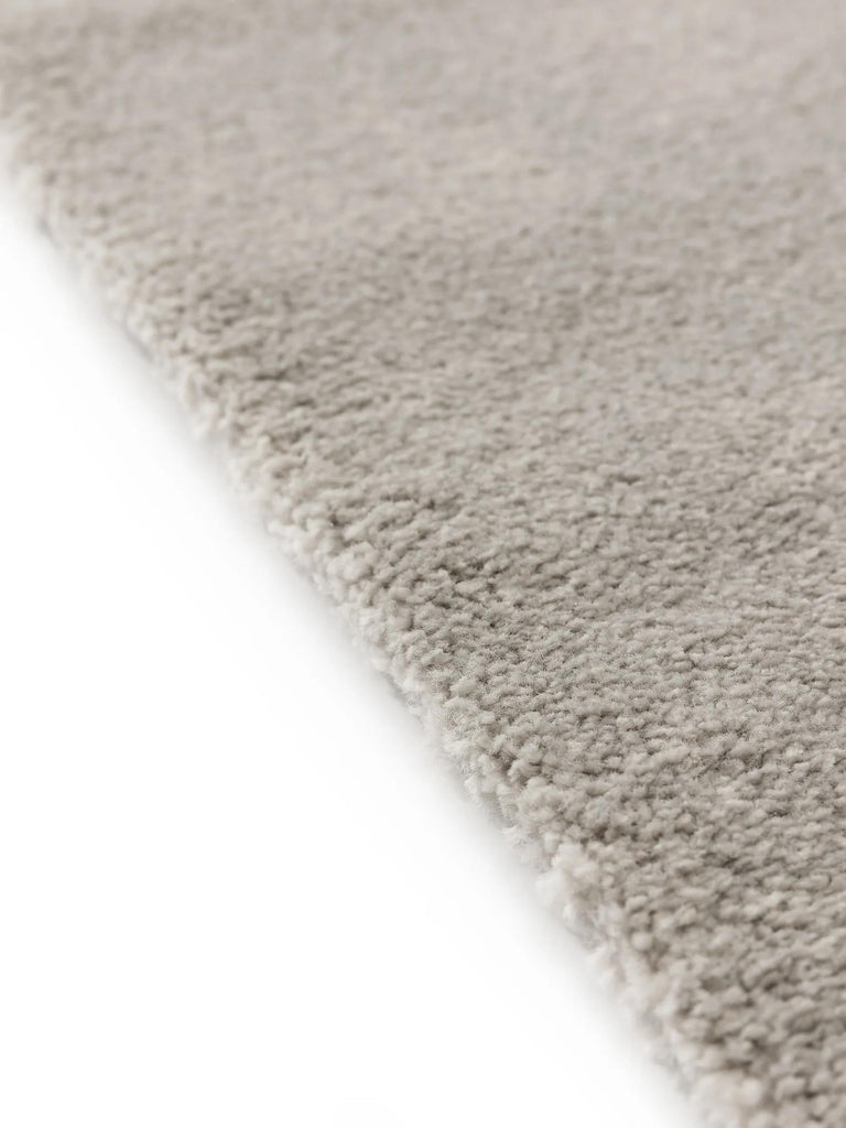 Tapis moderne uni de couloir gris clair 80x200 cm